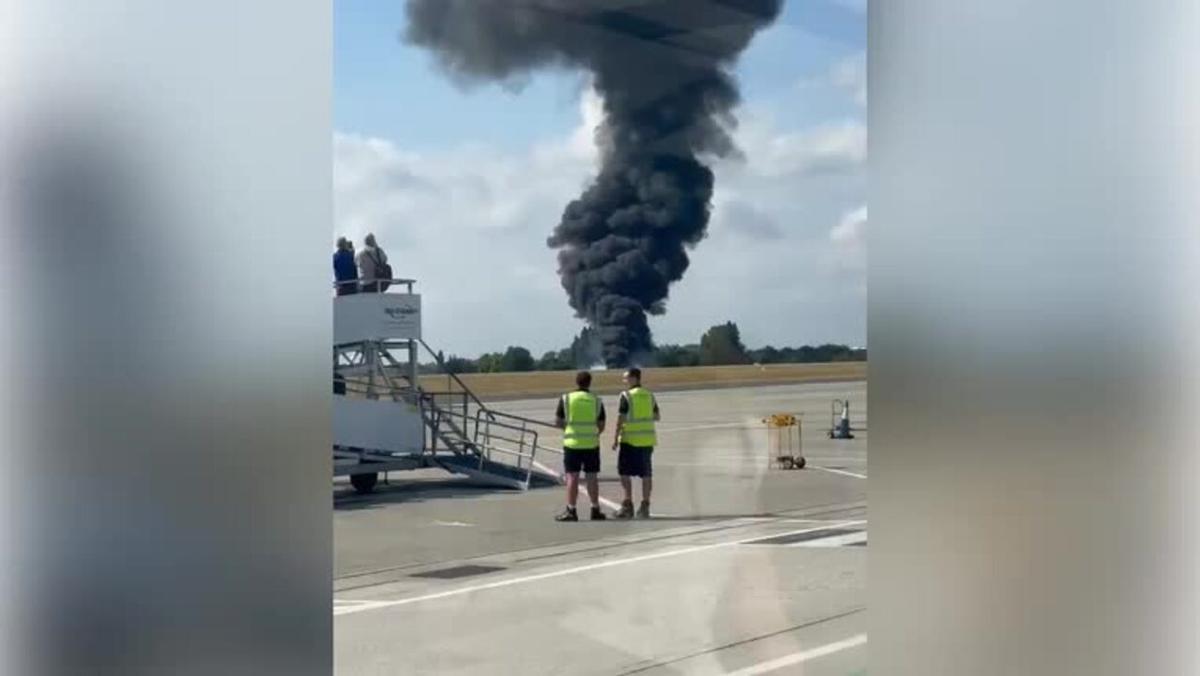 Southend Airport plane crash: 'Big fireball' witnessed, emergency