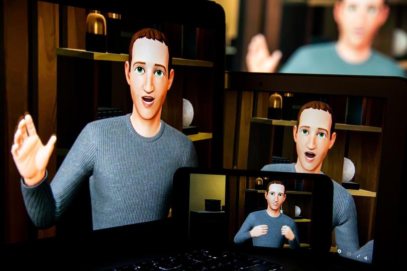 An avatar of Mark Zuckerberg, chief executive officer of Meta Platforms Inc., speaks during the virtual Meta Connect event in New York, US, on Tuesday, Oct. 11, 2022. Zuckerberg unveiled his company's newest virtual-reality headset, the Meta Quest Pro, the latest foray into the world of high-end VR devices that Meta Platforms hopes will entice creators and working professionals to adopt its vision for a virtual future. Photographer: Michael Nagle/Bloomberg