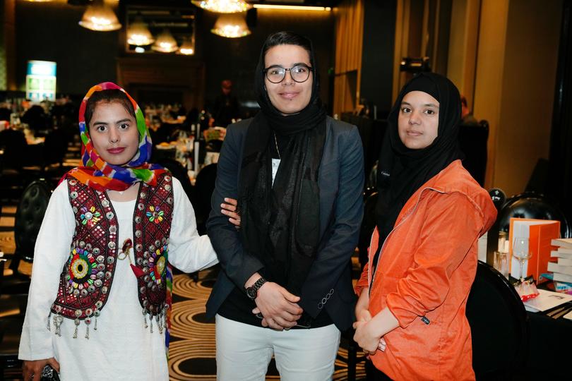 Members of the Afghanistan women’s cricket team in Sydney in November 2023.