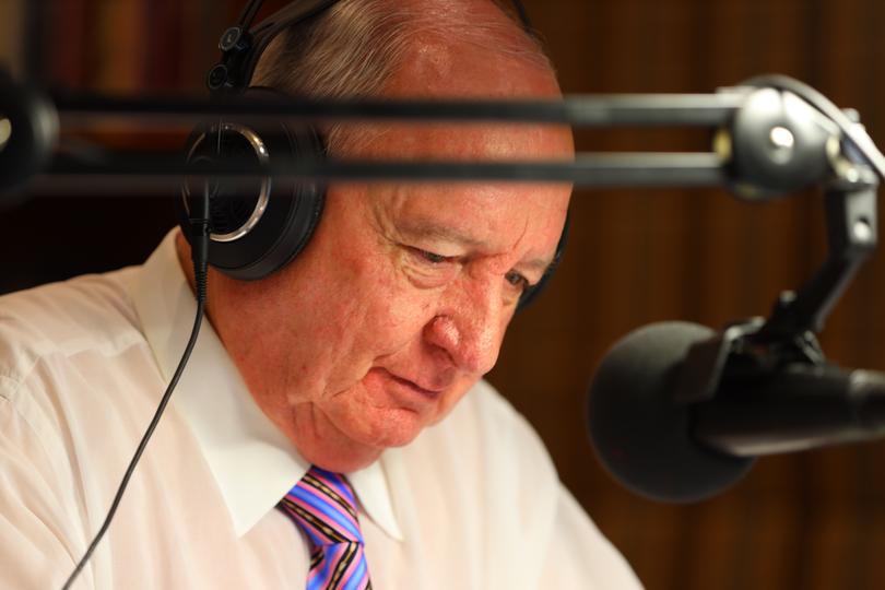 ***RETRANSMISSION - CAPTION CORRECTION FOR THE FOLLOWING IMAGE ID: 20200512001468050683 - CORRECTING DATE*** Australian broadcaster Alan Jones announces his retirement from radio at his home in Sydney, Tuesday, May 12, 2020. (AAP Image/Kris Durston) NO ARCHIVING