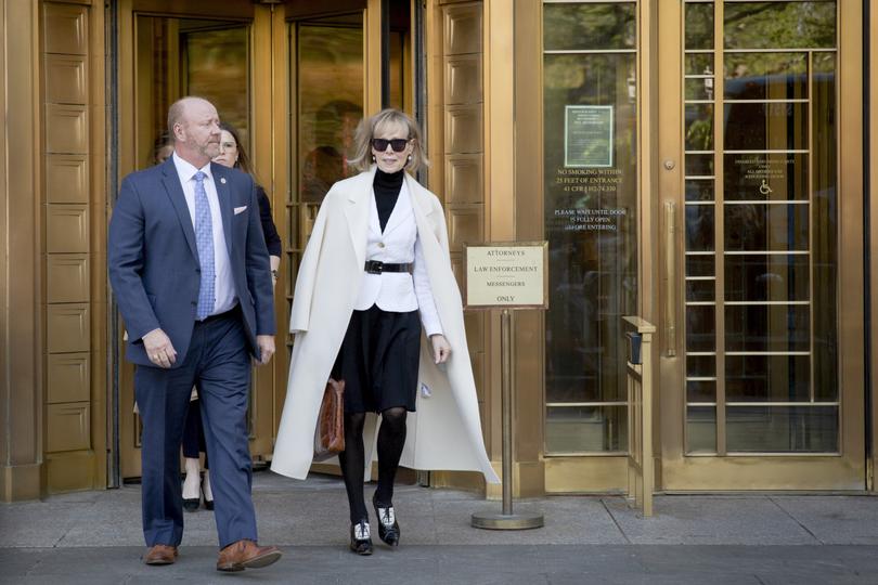 FILE  E. Jean Carroll leaves at the end of the day for her trial in federal court in Manhattan, May 2, 2023.  They all made us talk: about what we wear, how we live and how we express ourselves. (Anna Watts/The New York Times)