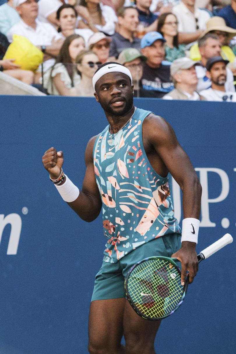 FILE  Frances Tiafoe during the third round match of the U.S. Open at the Billie Jean King National Tennis Center in New York on Sept. 1, 2023.  They all made us talk: about what we wear, how we live and how we express ourselves. (Gabriela Bhaskar/The New York Times)