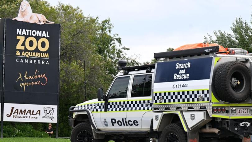 The National Zoo and Aquarium in Canberra is shut after a woman's body was found in the kitchen. (Lukas Coch/AAP PHOTOS)