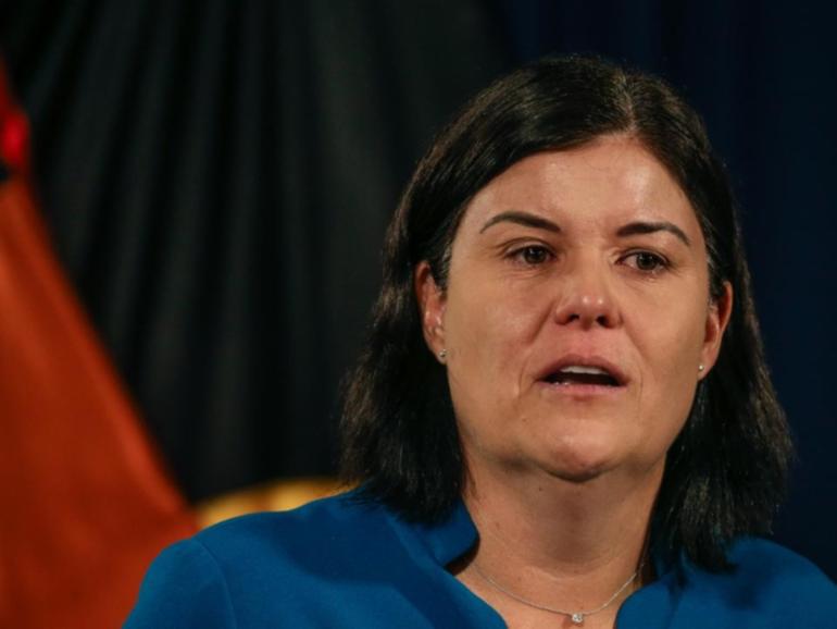 An emotional Northern Territory Chief Minister Natasha Fyles has called time on her leadership.