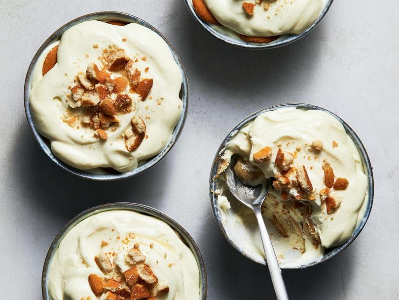 Magnolia Bakerys Banana Pudding is airy, creamy and delightfully reminiscent of childhood packaged snacks. Food stylist: Simon Andrews. (Armando Rafael/The New York Times)