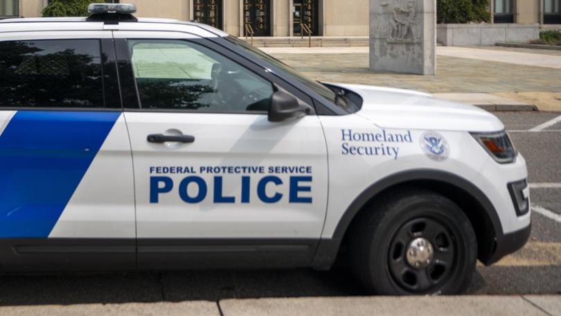 A driver is in custody after a vehicle crashed into a gate at the White House. (EPA PHOTO)