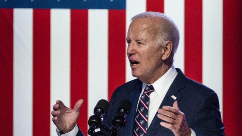 President Joe Biden delivers remarks at a campaign event  at Montgomery County Community College in Blue Bell, Pa., Friday, Jan. 5, 2024.