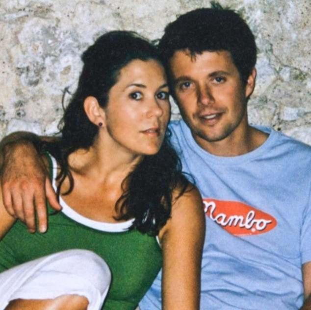 A young Princess Mary and Prince Frederik.