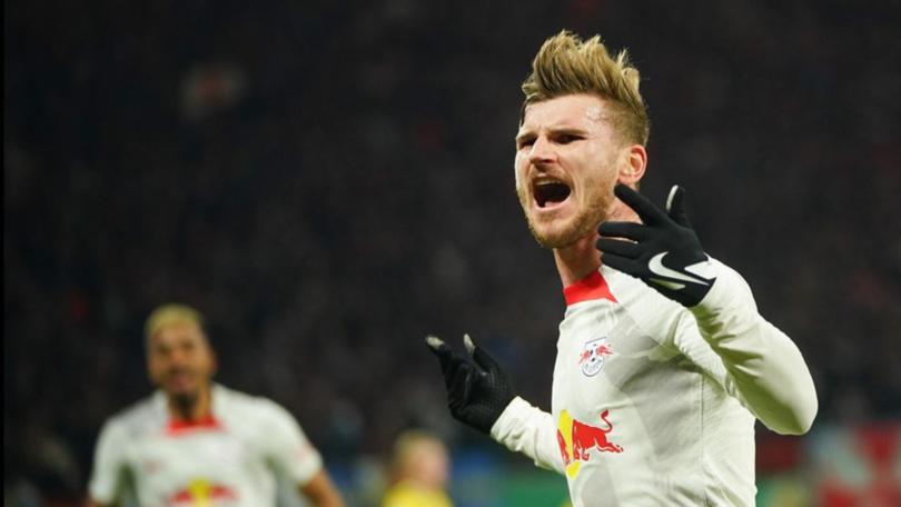 Germany forward Timo Werner is delighted to have joined EPL side Tottenham on loan from RB Leipzig. (EPA PHOTO)