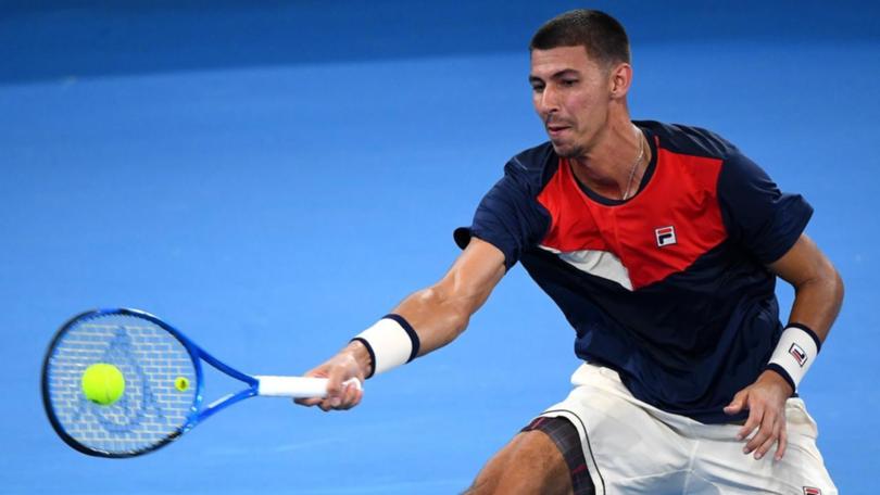 Alexei Popyrin has been drawn to face a fellow Aussie in the first round of the Australian Open. (Jono Searle/AAP PHOTOS)