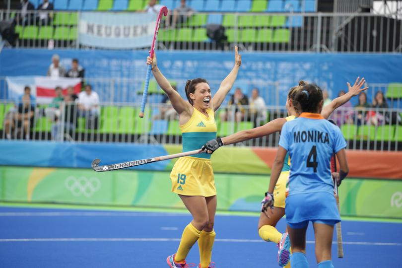 Georgie Parker in her Hockeyroos days.