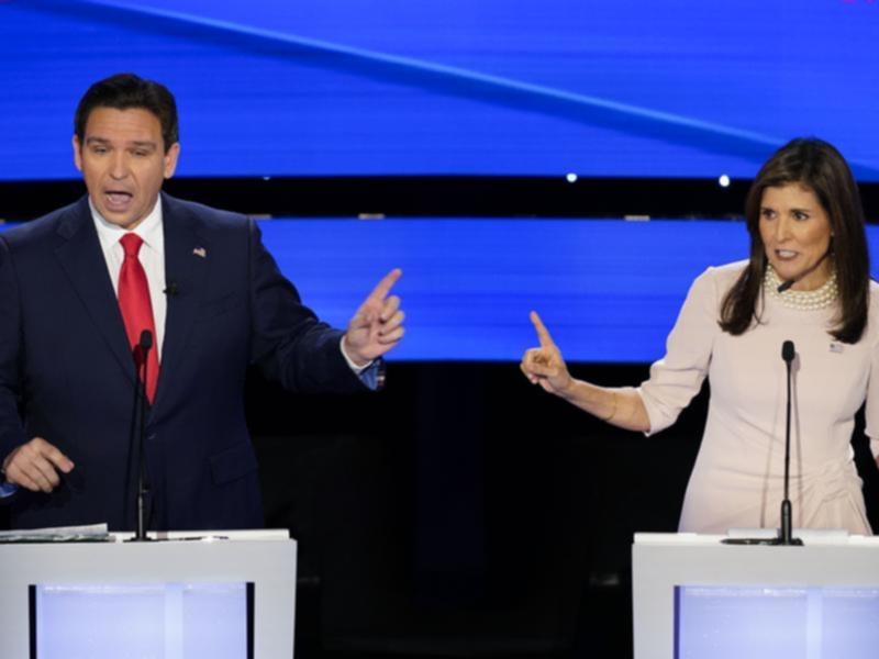 Ron DeSantis and Nikki Haley