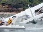 A seaplane has crashed just off Shark Island in Sydney Harbour.