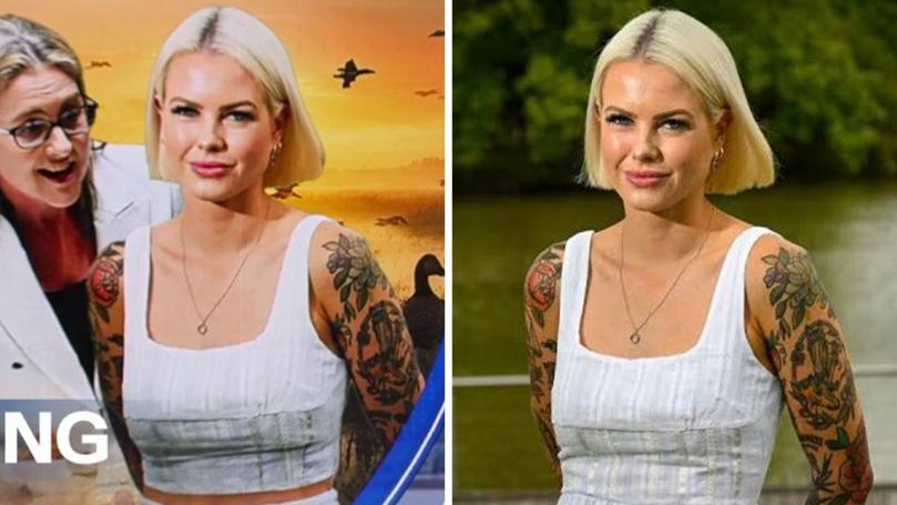 Victorian MP Goegie Purcell has slammed 9News after they Photoshopped an image of her to make her breasts appear larger and changed her top to become a midriff.