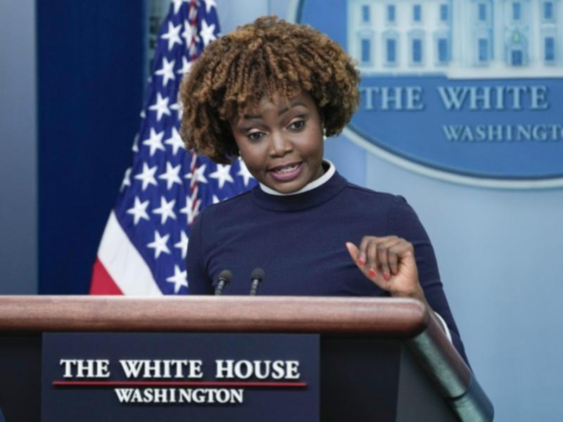 White House press secretary Karine Jean-Pierre