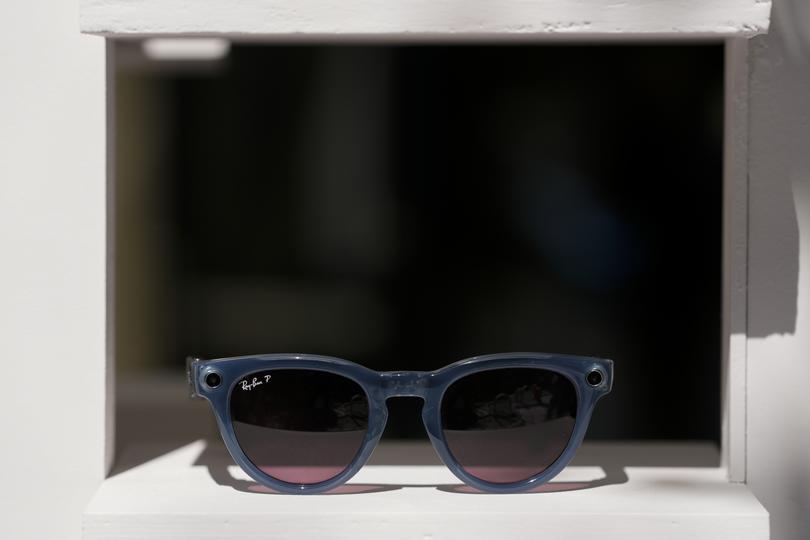 A pair of Ray-Ban Meta smart glasses is seen on display at Meta's Connect developer conference, Wednesday, Sept. 27, 2023, in Menlo Park, Calif. (AP Photo/Godofredo A. Vásquez)