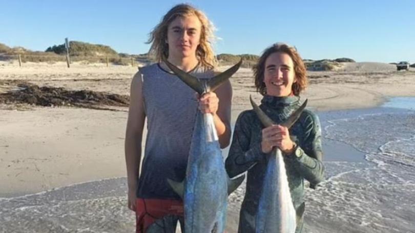 Matthew Farr, 22, and Louis Eeles, 22, died when their vehicle went off a cliff at a remote WA beach. 