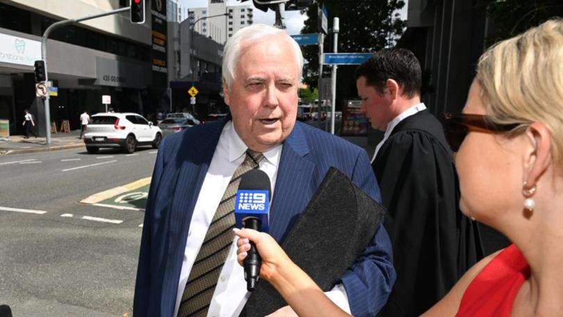 Clive Palmer has lost his applications in Queensland's Court of Appeal. (Darren England/AAP PHOTOS)