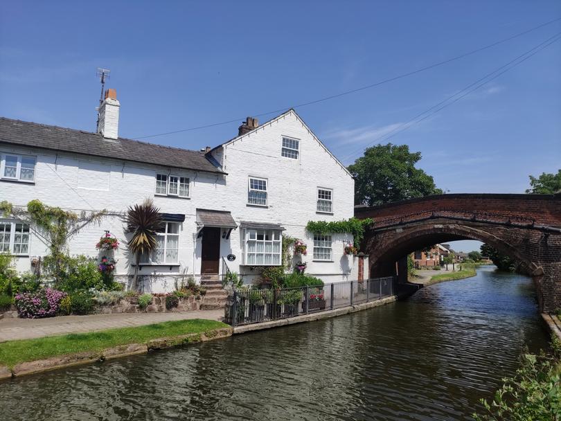 The village of Lymm by the Bridgewater Canal.