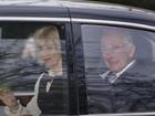 King Charles and Queen Camilla have been driven away from their London residence. (AP PHOTO)