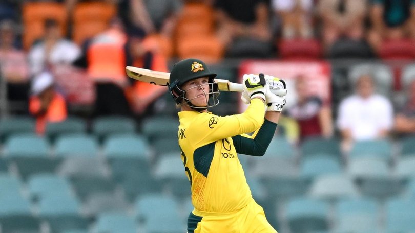 Jake Fraser-McGuirk wowed fans and experts alike with his explosive batting against West Indies. (Lukas Coch/AAP PHOTOS)