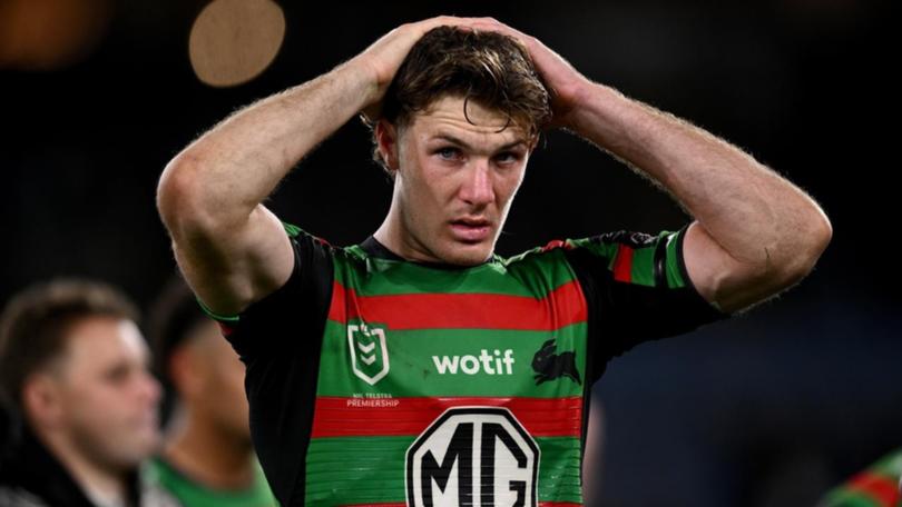 South Sydney's Campbell Graham is set for up to six months on the sidelines with a sternum injury. (Dan Himbrechts/AAP PHOTOS)