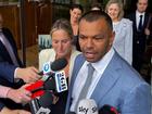Kurtley Beale, with wife Maddi, said the allegations had taken a major toll on him and his family. (Duncan Murray/AAP PHOTOS)