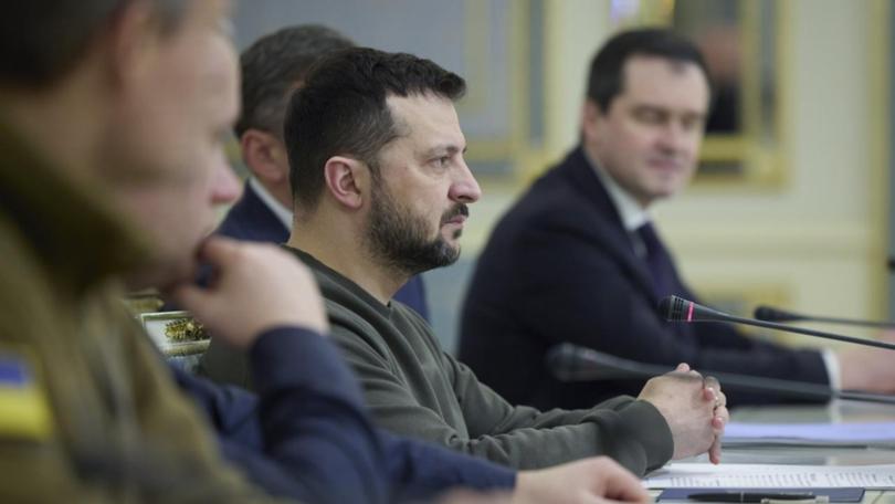Russia has launched 45 drones across Ukraine as Volodymyr Zelenskiy reshuffles his war cabinet.