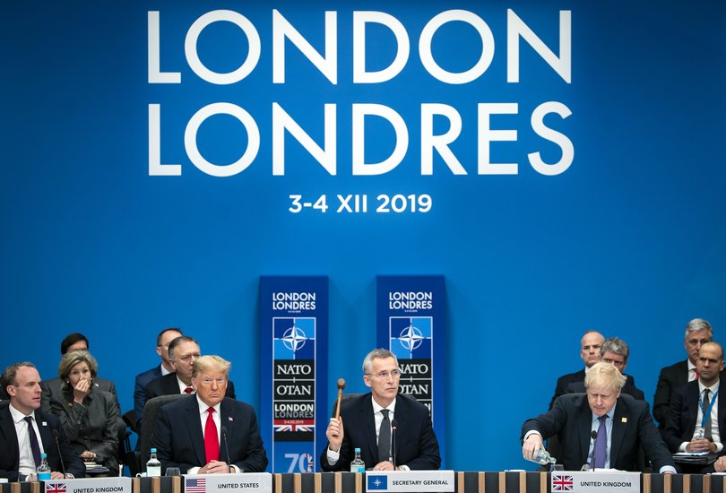 Former President Donald Trump during a meeting of NATO leaders in England on Dec. 4, 2019.
