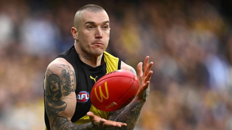 Richmond's Dustin Martin is one of 19 AFL players to have earned over $1 million last season. 