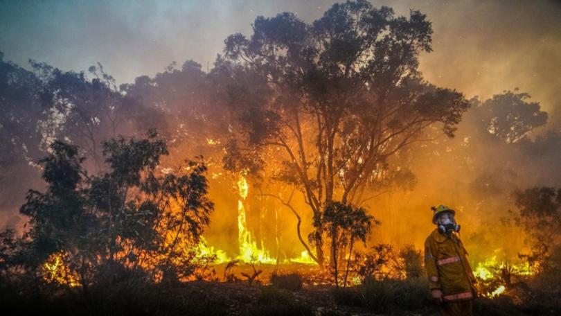 Residents in rural Victoria have been told it's too late to leave their home as bushfires rage. (HANDOUT/)