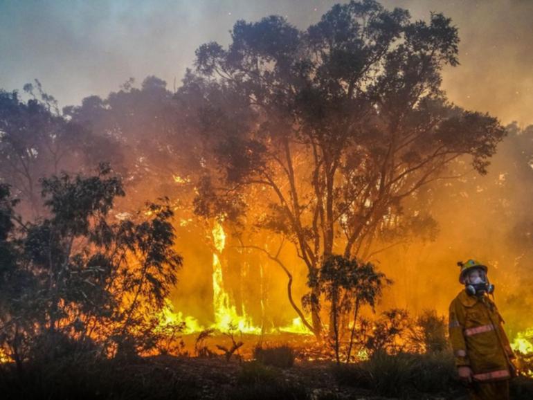 Residents in rural Victoria have been told it's too late to leave their home as bushfires rage. (HANDOUT/)