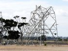 Hundreds of power poles and lines were downed and six transmission towers nearby collapsed on Tuesday.