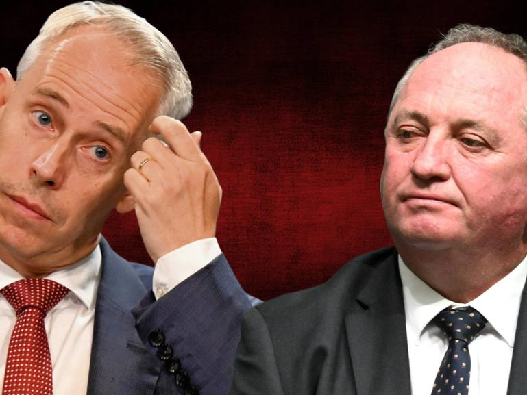 Barnaby Joyce and Andrew Gilesare both men who find themselves in very public struggles with their political personas.