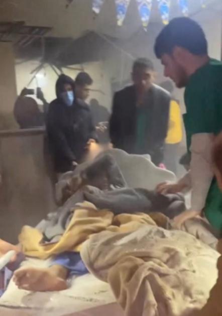 A direct attack on Naser hospital in Gaza