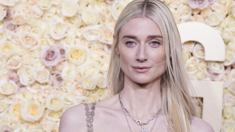 Elizabeth Debicki arrives at the 81st Golden Globe Awards on Sunday, Jan. 7, 2024, at the Beverly Hilton in Beverly Hills, Calif. (Photo by Jordan Strauss/Invision/AP)