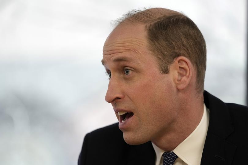 Britain's Prince William, The Prince of Wales, speaks as he visits the British Red Cross at its headquarters in London, Tuesday, Feb. 20, 2024. The Prince of Wales undertakes engagements which recognise the human suffering caused by the ongoing war in the Middle East and the subsequent conflict in Gaza, as well as the rise of antisemitism around the world. The Red Cross are providing humanitarian aid in the region via the Red Cross Red Crescent Movement, including Magen David Adom in Israel and the Palestine Red Crescent Society. (AP Photo/Kin Cheung, Pool)