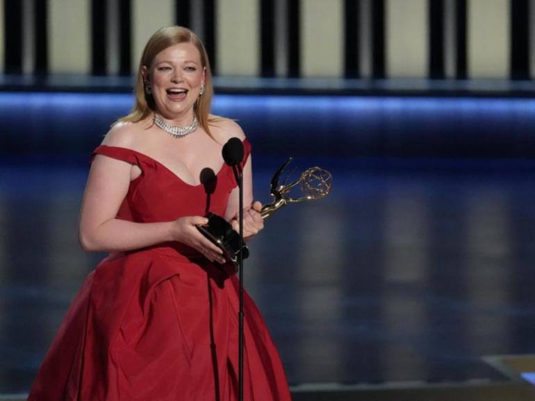 Sarah Snook won the Emmy for best actress in a drama series for her role as Shiv Roy in Succession. 