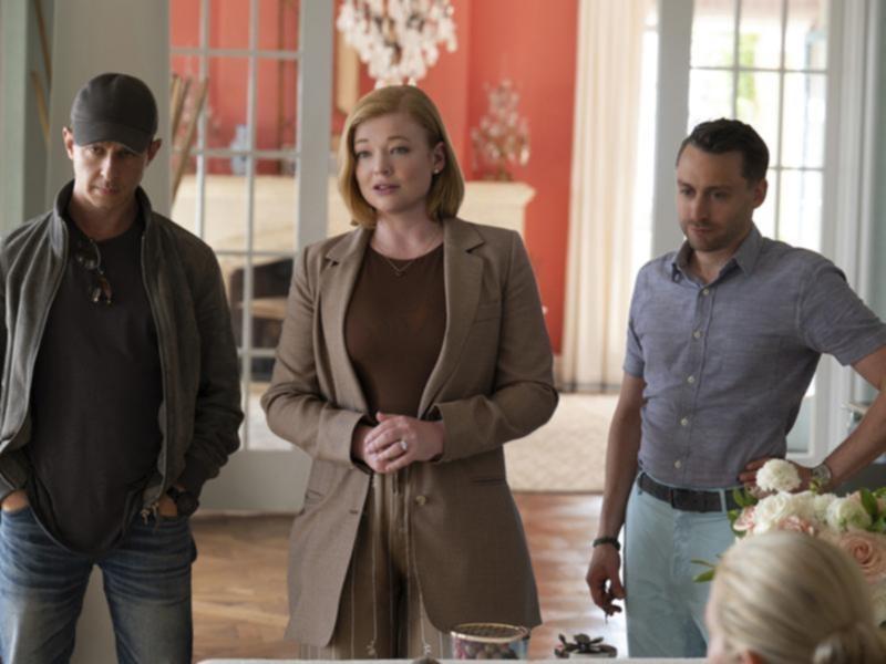 Jeremy Strong, Sarah Snook and Kieran Culkin in HBO's Succession