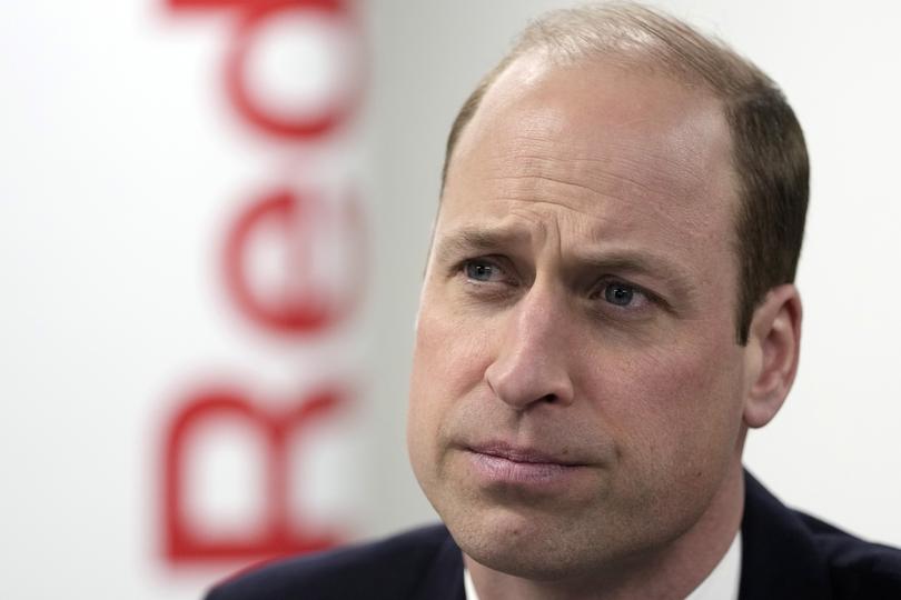 Britain's Prince William, The Prince of Wales, listens as he visits the British Red Cross at its headquarters in London, Tuesday, Feb. 20, 2024. The Prince of Wales undertakes engagements which recognise the human suffering caused by the ongoing war in the Middle East and the subsequent conflict in Gaza, as well as the rise of antisemitism around the world. The Red Cross are providing humanitarian aid in the region via the Red Cross Red Crescent Movement, including Magen David Adom in Israel and the Palestine Red Crescent Society. (AP Photo/Kin Cheung, Pool)