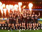 The Penrith Panthers celebrating their 2023 NRL Grand Final win. (Photo by Bradley Kanaris/Getty Images)