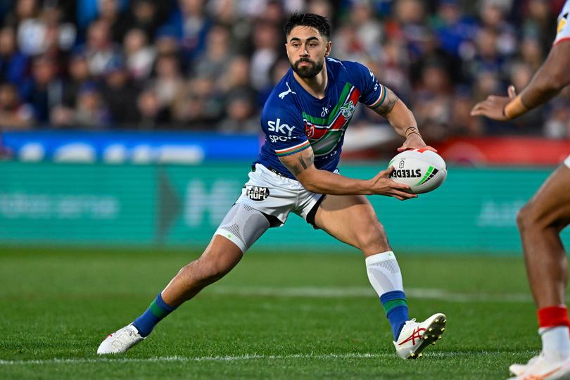 Shaun Johnson of the Warriors during the NRL Semi-final between the New Zealand Warriors and the Newcastle Knights at Mt Smart Stadium in Auckland, New Zealand, Saturday, September 16, 2023. (AAP Image/Alan Lee/via Photosport) NO ARCHIVING, EDITORIAL USE ONLY