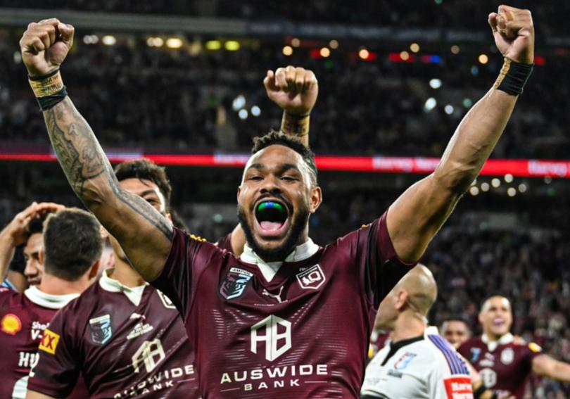 Hamiso Tabuai-Fidow was instrumental in Queensland's 2023 Origin series win. 