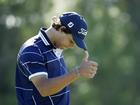 Charlie Woods reacts on the tenth green during pre-qualifying for The Cognizant Classic in The Palm Beaches at Lost Lake Golf Club, (Photo by Cliff Hawkins/Getty Images)