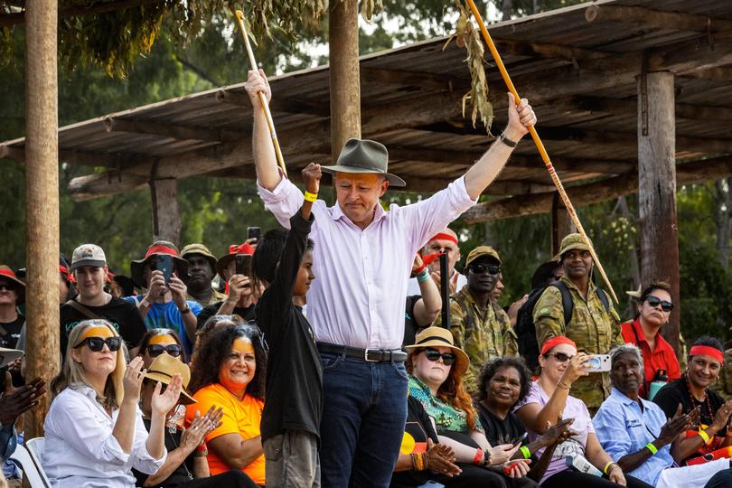 Albanese at Garma Festival in East Arnhem land.