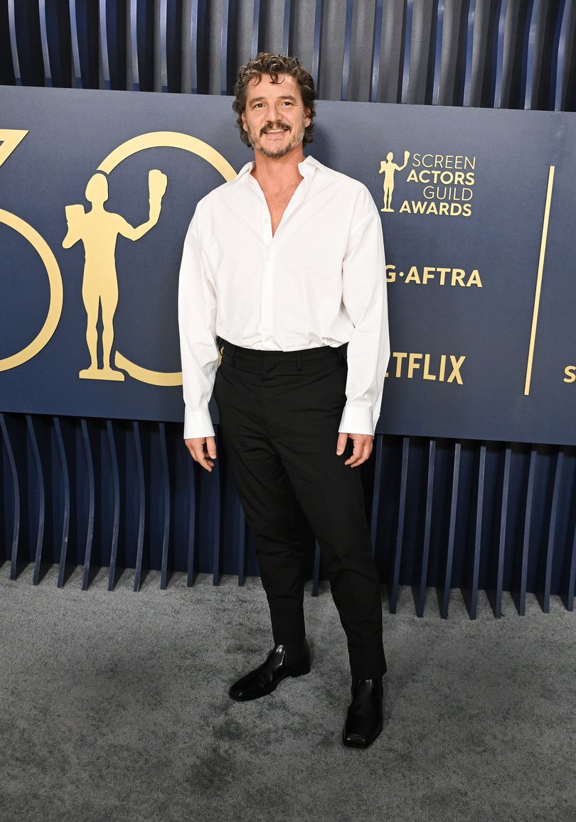 Pedro Pascal at the 30th Annual Screen Actors Guild Awards held at the Shrine Auditorium and Expo Hall on February 24, 2024 in Los Angeles, California. (Photo by Gilbert Flores/Variety via Getty Images)