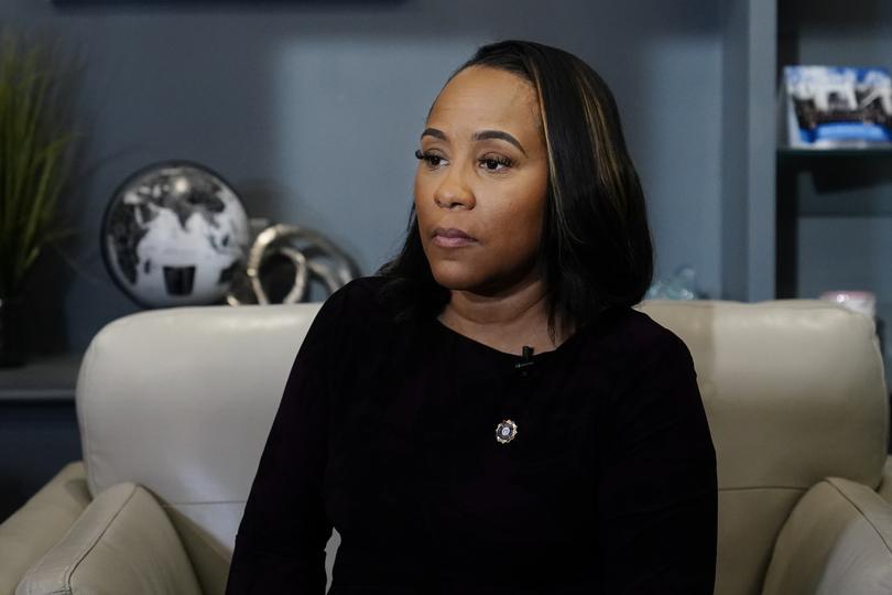 FILE - District Attorney for Fulton Count, Fani Willis speaks during an Associated Press interview on Dec. 12, 2023, in Atlanta. Willis said in a court filing Friday, Feb. 2, 2024, that she is involved in a "personal relationship" with a special prosecutor she hired for the Georgia election interference case against former President Donald Trump, but she argues there are no grounds to dismiss the case or to remove her from the prosecution. (AP Photo/Brynn Anderson, File)