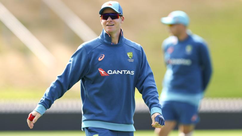 Steve Smith preparing for the first Test on Friday.