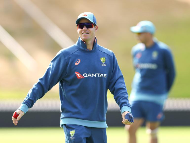 Steve Smith preparing for the first Test on Friday.