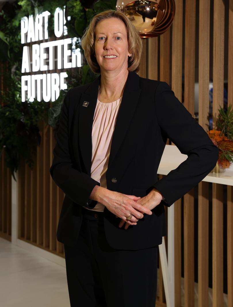 The annual APPEA oil and gas conference is on at PCEC. PIctured is Woodside CEO Meg O’Neill. Picture - Justin Benson-Cooper / The West Australian